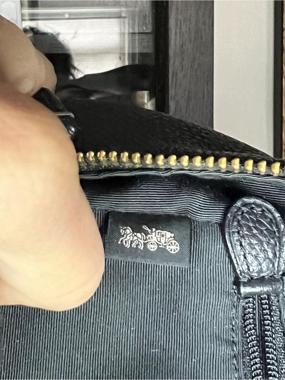 Coach Black Leather Mini Backpack with Gold Hardware - Picture 10 of 14